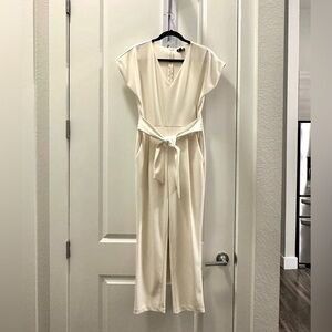 Express Elegant Ivory Jumpsuit